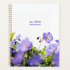Blauwe Wilde Bloem Droom Planner