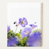 Blauwe Wilde Bloem Droom Planner (Achterkant)