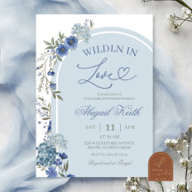 Blauwe Wilde Bloem Hortensia Wild Verliefd Bruids-