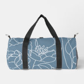 Blauwe Wilde Bloem Modern Plunjezak (Voorkant)