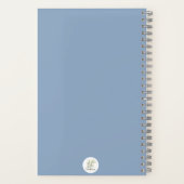 Blauwe Wilde Bloem Spiraal Notebook 🌸 Notitieboek (Achterkant)