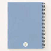 Blauwe Wilde Bloem Spiraal Notebook 🌸 Notitieboek (Achterkant)