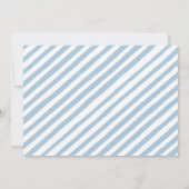 Blauwe wilde bloem vlinder baby jongen douche foto kaart (Achterkant)