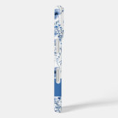 Blauwe Wilde Bloem Waterverf Bloemmotief Naam Case-Mate iPhone Case (Achterkant / Rechts)