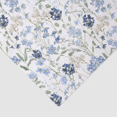 Blauwe wilde bloem waterverf tissuepapier (Detail)