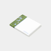Blauwe Wilde Bloemen Post-It Notities Post-it® Notes (Schuin)