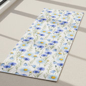Blauwe Wilde Bloemenweide Yogamat
