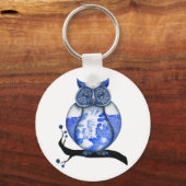 Blauwe wilde boomgaard sleutelhanger (Voorkant)