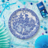 Blauwe wilde deer Aziatische tempelknol Papieren Bordje (Feest)