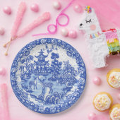 Blauwe wilde deer Aziatische tempelknol Papieren Bordje (Feest)