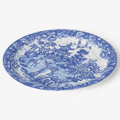 Blauwe wilde deer Aziatische tempelknol Papieren Bordje (Gekanteld)