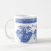 Blauwe wilde eekhoorn Fox Duck Isle of Animals Fun Koffiemok (Links)