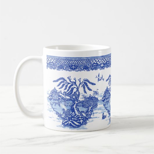 Blauwe wilde eekhoorn Fox Duck Isle of Animals Fun Koffiemok (Links)