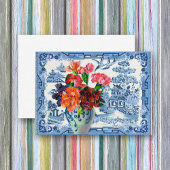 Blauwe wilde groeten visitekaartje