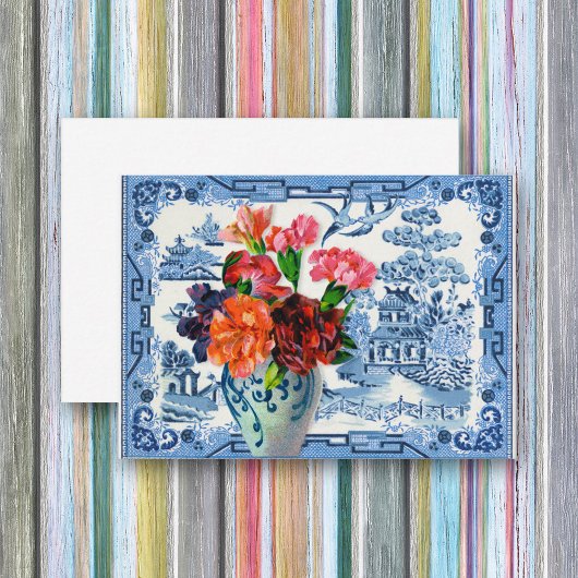 Blauwe wilde groeten visitekaartje