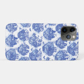 Blauwe wilde konijn Deer Fox Bird Toile Art Case-Mate iPhone Case (Achterkant (horizontaal))