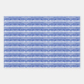 Blauwe wilde konijn Deer Fox Bird Toile Art Inpakpapier Vel (Voorkant 3)