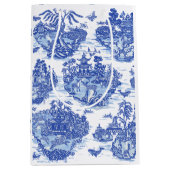 Blauwe wilde konijn Deer Fox Bird Toile Art Medium Cadeauzakje (Voorkant)