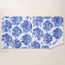 Blauwe wilde konijn Deer Fox Bird Toile Art