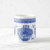 Blauwe wilde konijn met hare-eiland van dieren Fun Koffiemok (Center)