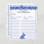 Blauwe wilde konijn uit keuken van de douane (Voorkant / Achterkant)