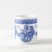 Blauwe wilde konijnenziekte Klassieke vun Art Koffiemok (Center)