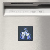 Blauwe wilde Siamese katten Magneet (Insitu (Vaatwasser))