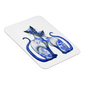 Blauwe wilde Siamese katten Magneet (Rechterzijde)