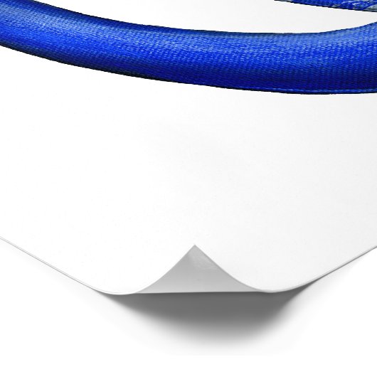 Blauwe wilde Siamese katten Poster (Hoek)