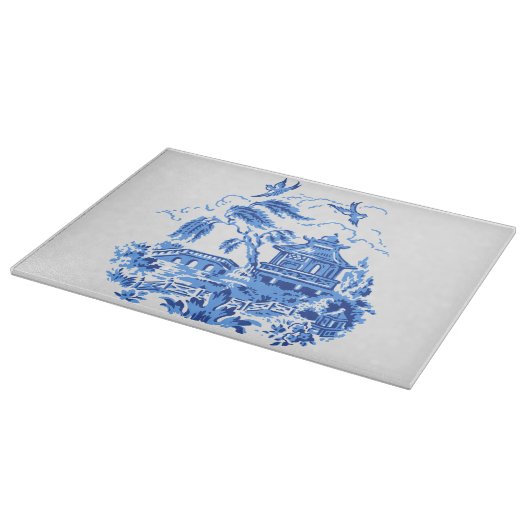 Blauwe wilde snijkaart snijplank (Hoek)