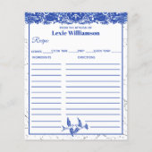 Blauwe wilde uit keuken van blauw en wit, aangepas (Voorkant)