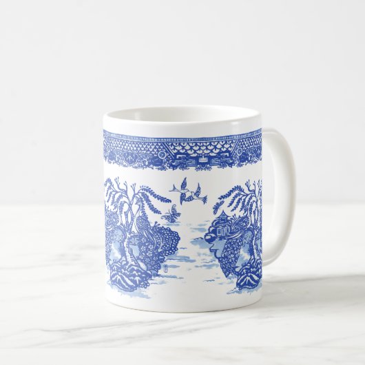 Blauwe wilde vogelpest Vun art. Koffiemok (Voorkant rechts)