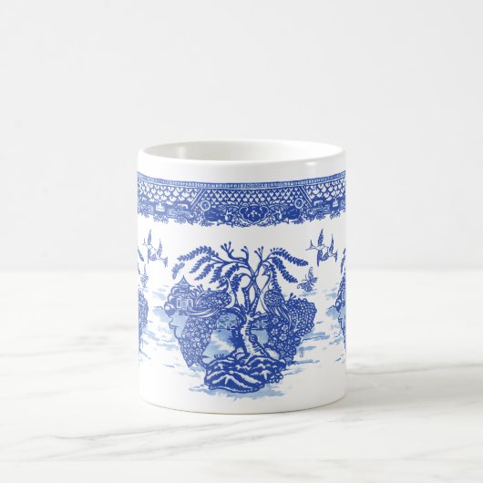 Blauwe wilde vogelpest Vun art. Koffiemok (Center)