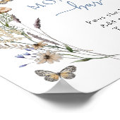 Blauwe Wildflower Momosa Bar Poster (Hoek)