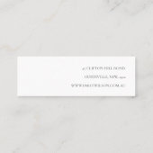 Blauwe Wildflower Oorbel Hoop Loop Stud Display Mini Visitekaartje (Achterkant)