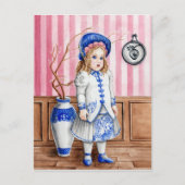 Blauwe Wilg Bru Briefkaart (Voorkant)