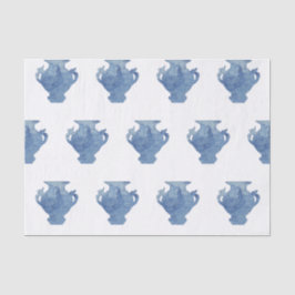 Blauwe Willow Chinoiserie Gemberpotten Tissuepapier