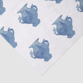 Blauwe Willow Chinoiserie Gemberpotten   Tissuepapier (Detail)