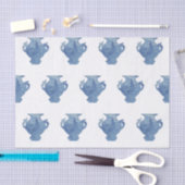 Blauwe Willow Chinoiserie Gemberpotten   Tissuepapier (Craft)