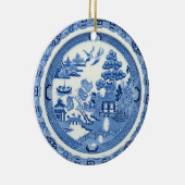 Blauwe Willow Round Ornament 2 Afbeeldingen (Rechts)