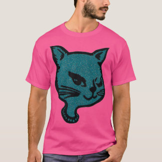 Blauwe winderkat t-shirt