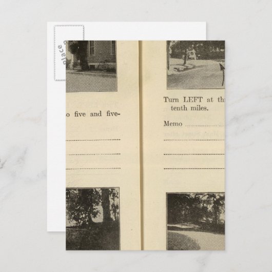 Blauwe winkel Bovenaan Red Hook Rhinebeck Briefkaart (Voorkant / Achterkant)