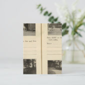 Blauwe winkel Bovenaan Red Hook Rhinebeck Briefkaart (Staand voorkant)