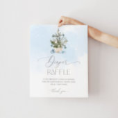 Blauwe winter Baby het is koud buiten luier loteri Poster