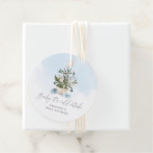 Blauwe winter Baby is koud buiten baby shower Bedankjes Labels (In situ)