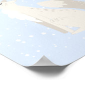 Blauwe Winter | Fox Arctic Dierenkwekerij Decor Poster (Hoek)
