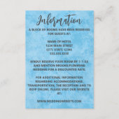 Blauwe Winter Frost Bruiloft Behuizing Kaart (Voorkant)