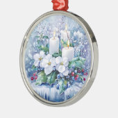 Blauwe Winter Kerst Ornament (Links)