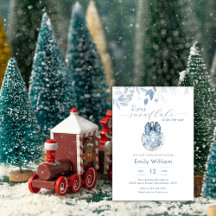 Blauwe Winter Kleine Sneeuwvlok Ornament Baby Show