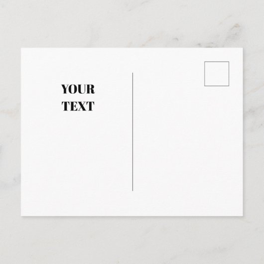 Blauwe winter met herten briefkaart (Achterkant)